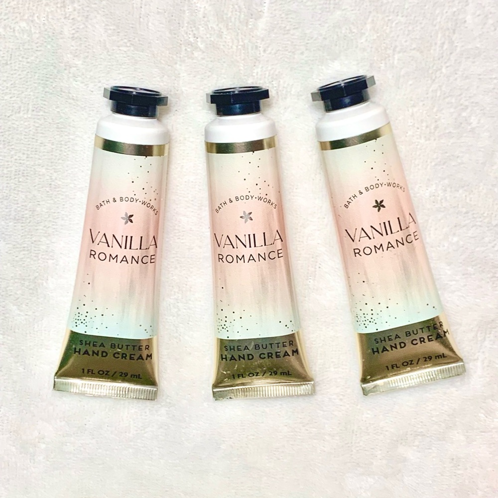Bath & Body Works Vanilla Romance Shea Butter Hand Cream - Set of 3